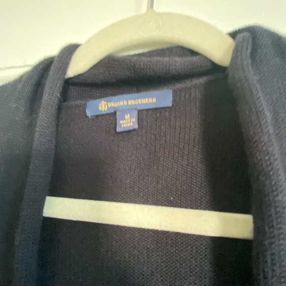 NAVY CABLE KNIT SWEATER - Picture 2 of 4